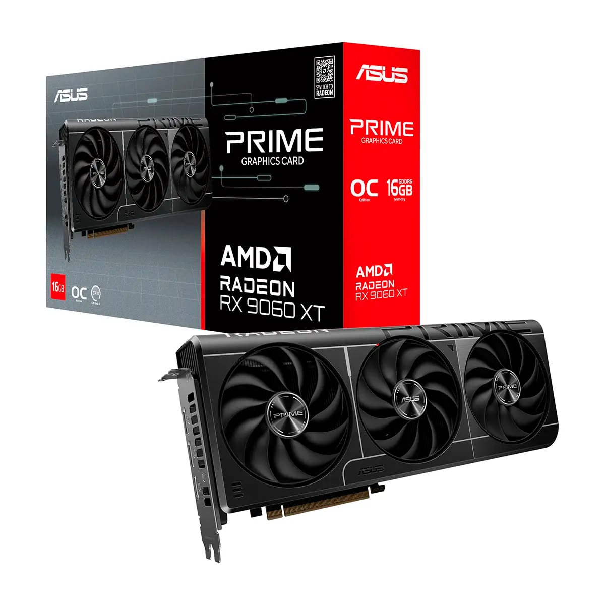 Placa Gráfica Asus AMD Radeon RX 9060 XT "RDNA 4" Prime OC 16GB GDDR6