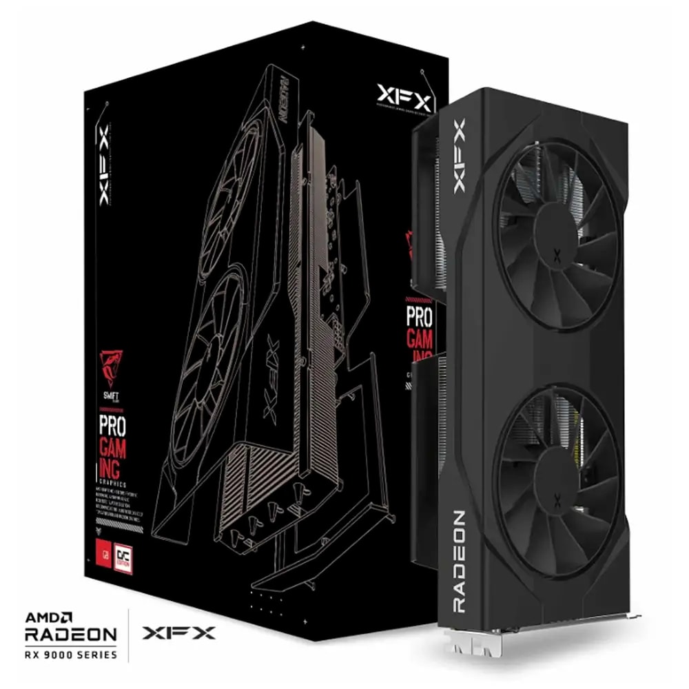 Placa Gráfica XFX AMD Radeon RX 9060 XT "RDNA 4" Swift OC Gaming Edition 8GB GDDR6