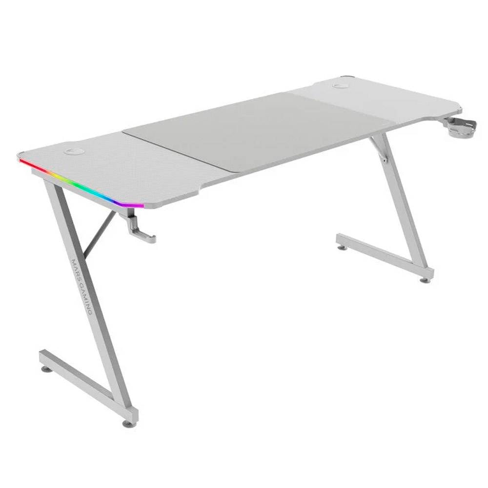 Secretária Gaming Mars Gaming MGD-X160RGB (160x60cm) ARGB Branca