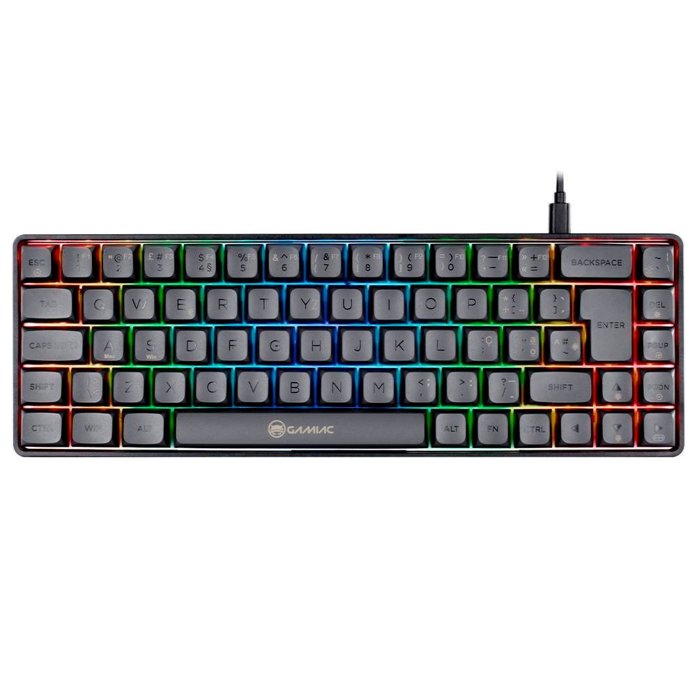 Teclado Mecânico Gamiac TKL69G SF Gaming PT Kailh Red Preto/Cinzento