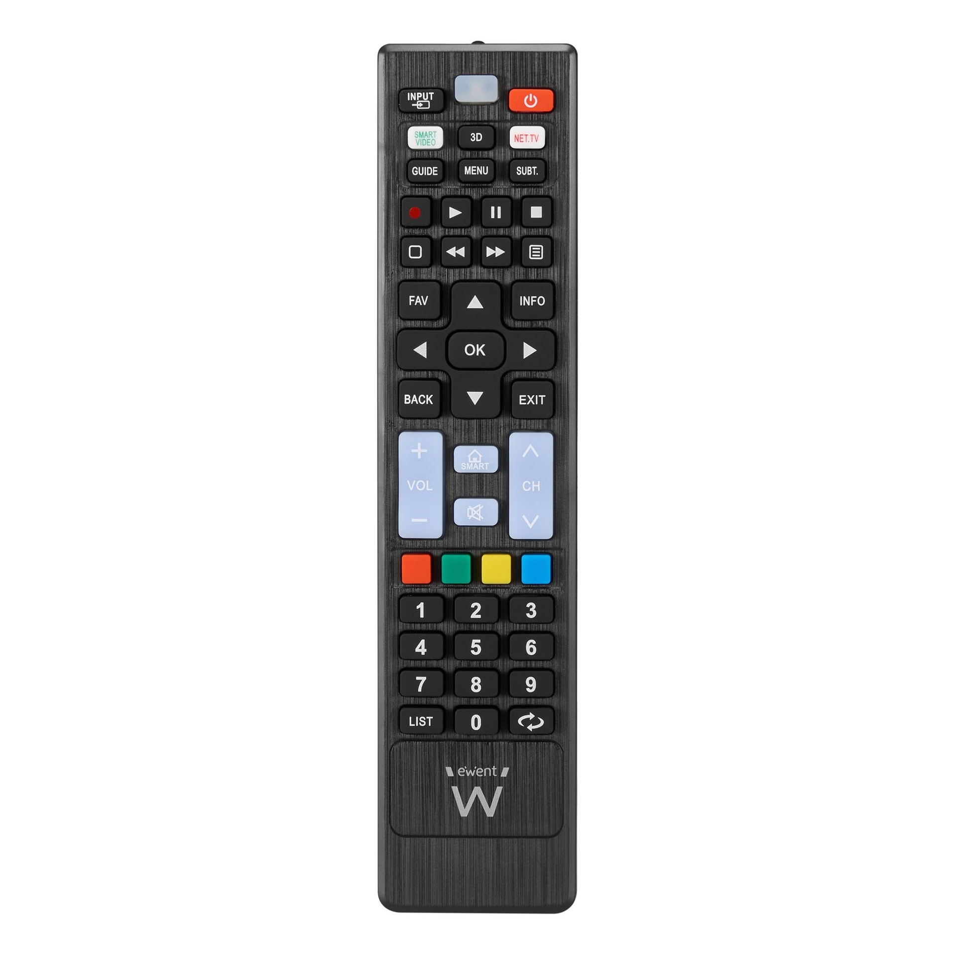 Controlo Remoto Universal Ewent EW1577 para SmartTV LG/Samsung/Sony/Hisense/TCL