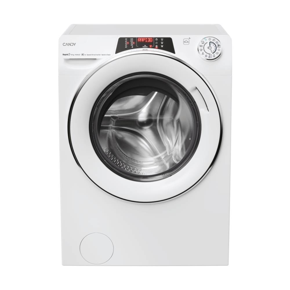 Máquina de Lavar Roupa de Livre Instalação Candy RapidÓ RO 4106DWMC7/1-S 10kg 1400RPM A Branca