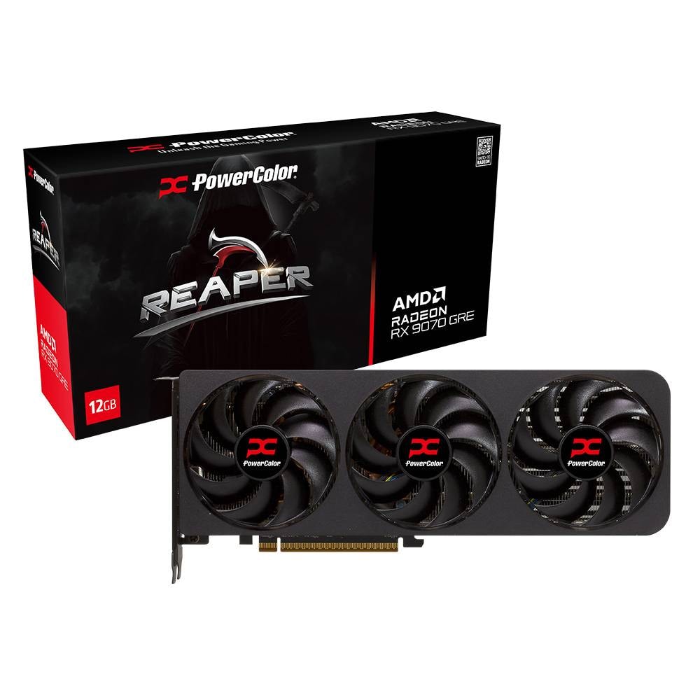 Placa Gráfica Powercolor AMD Radeon RX 9070 GRE "RDNA 4" Reaper 12GB GDDR6