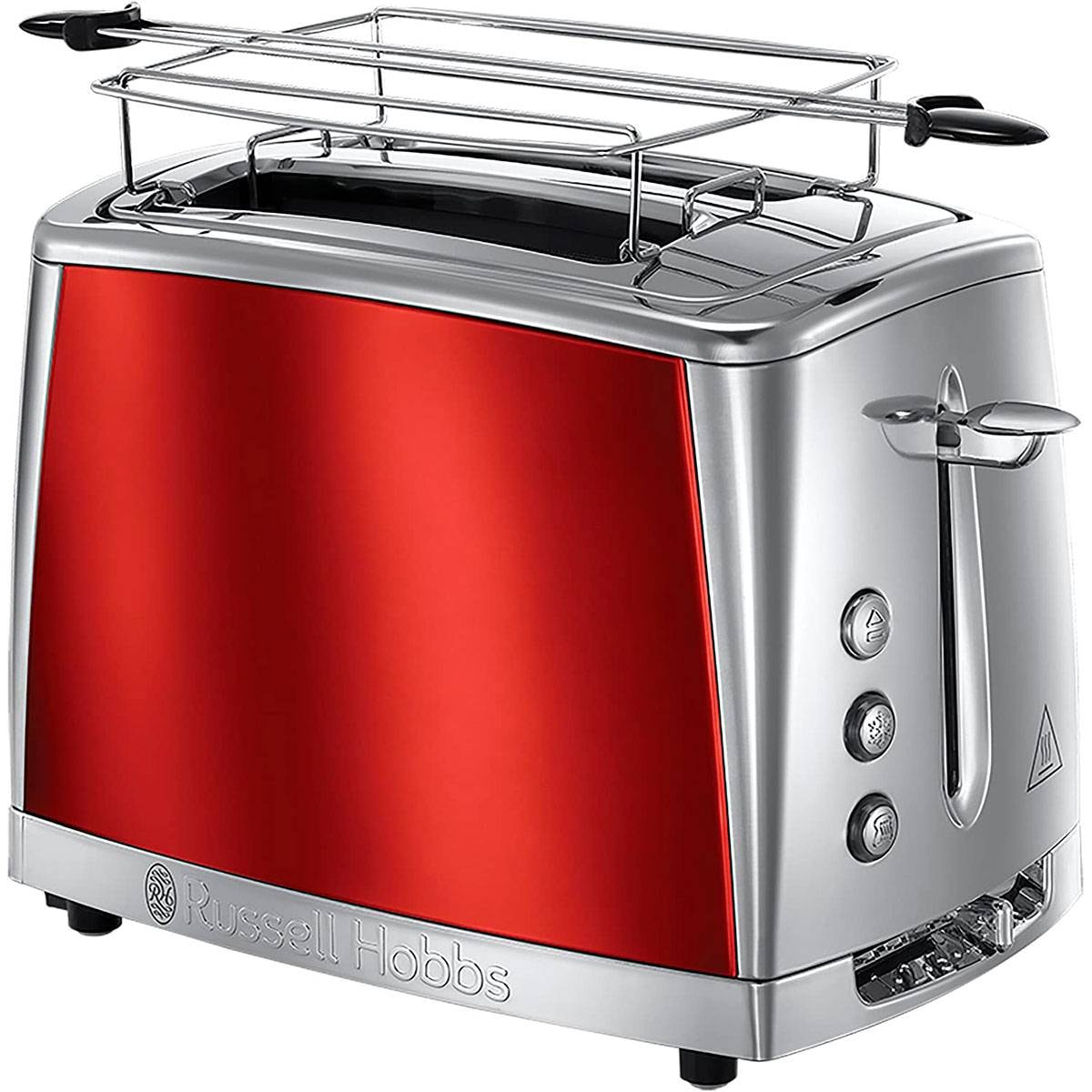 Torradeira Russell Hobbs Luna Solar Red 2 Slice Toaster 2 Fatias 1500W Vermelha