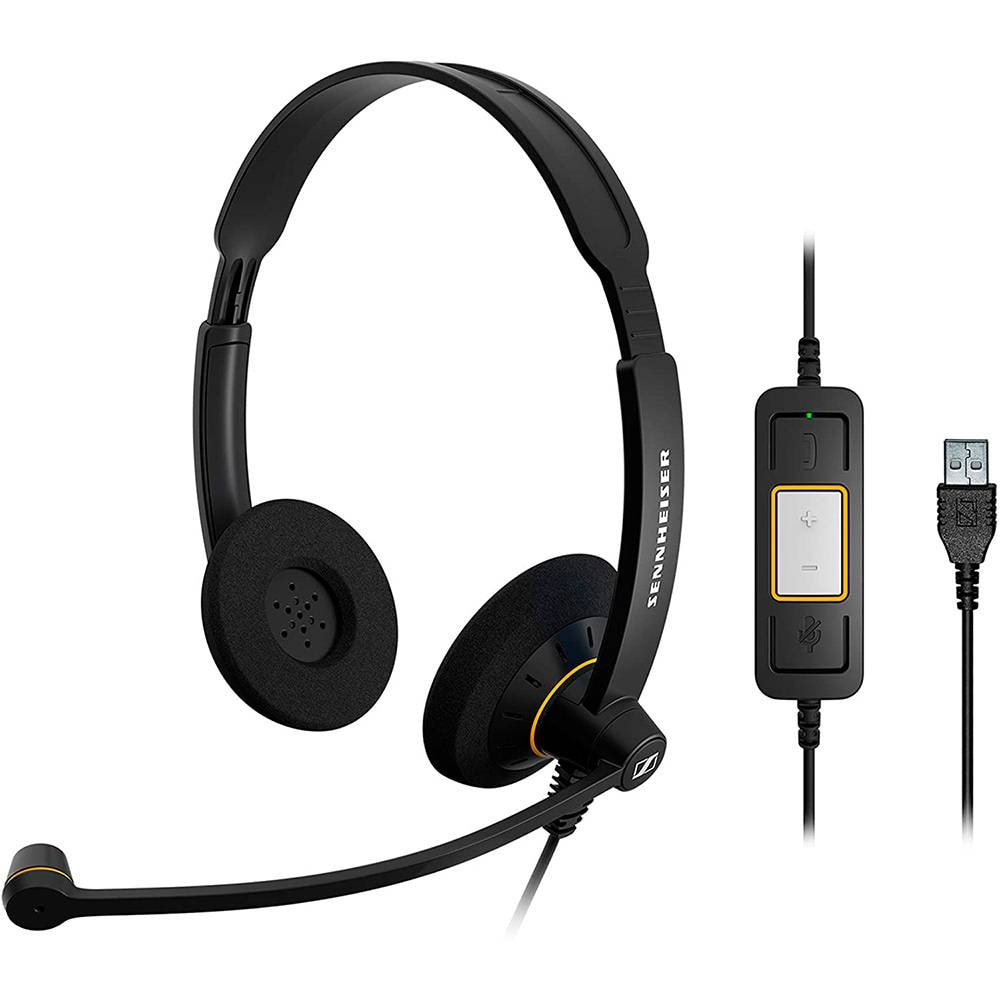 Headset Sennheiser EPOS IMPACT SC 60 USB ML Preto