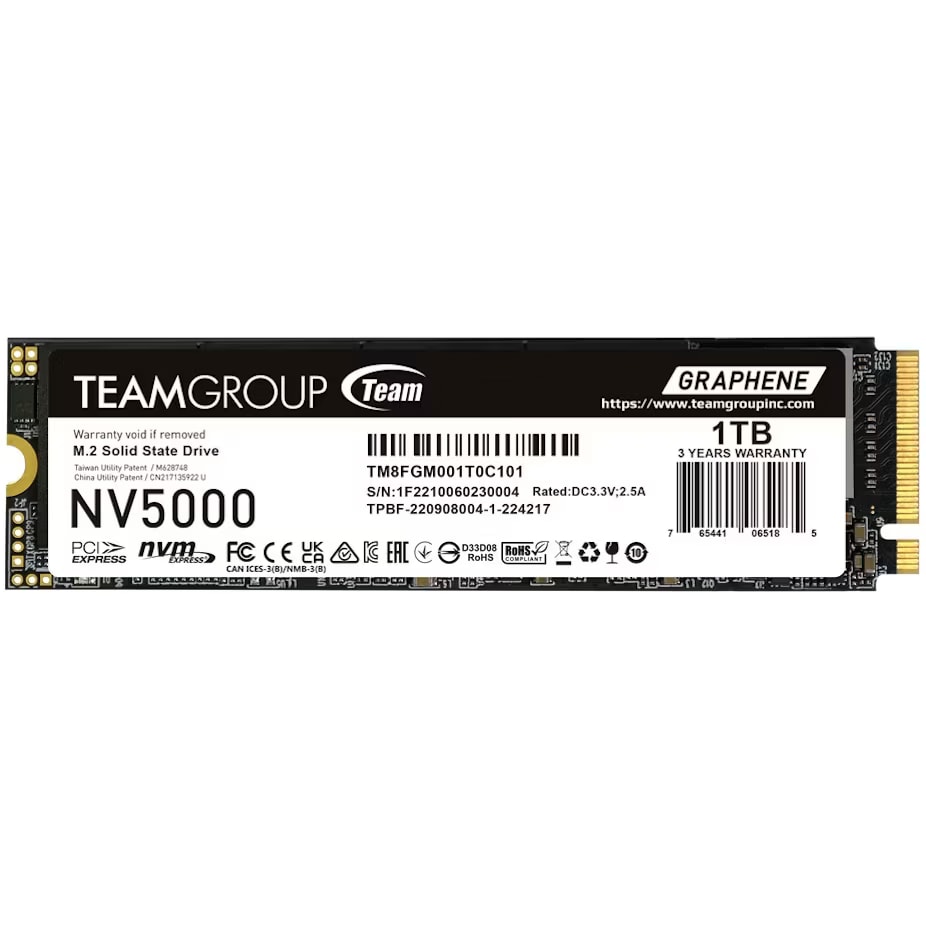 SSD M.2 2280 TEAMGROUP NV5000 1TB TLC NAND NVMe PCIe Gen 4.0x4