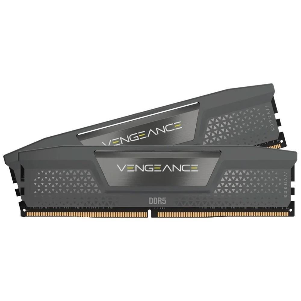 Memória RAM UDIMM Corsair Vengeance 16GB (2x8GB) DDR5-5200MHz (AMD Expo/Intel XMP) CL40 (40-40-40-77) 1.25V Cinzenta