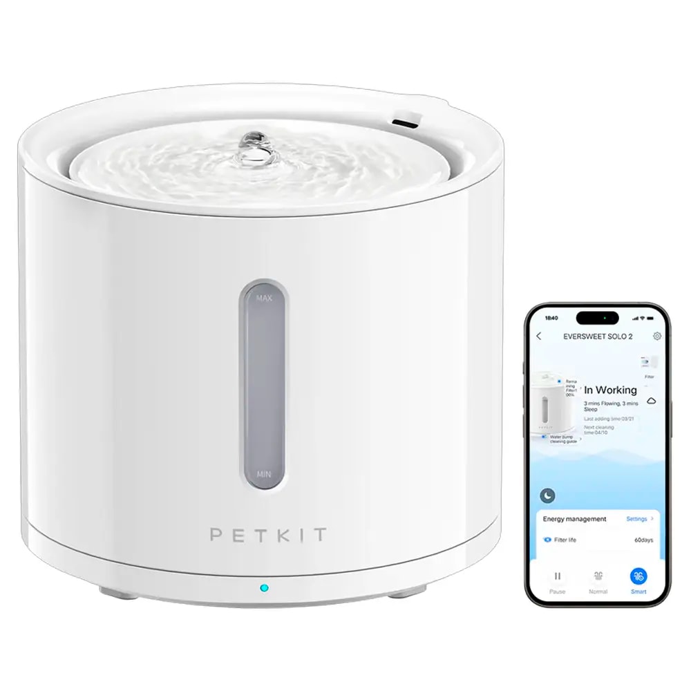 Bebedouro Inteligente Para Animais de Estimação Petkit EverSweet Solo 2 Branco
