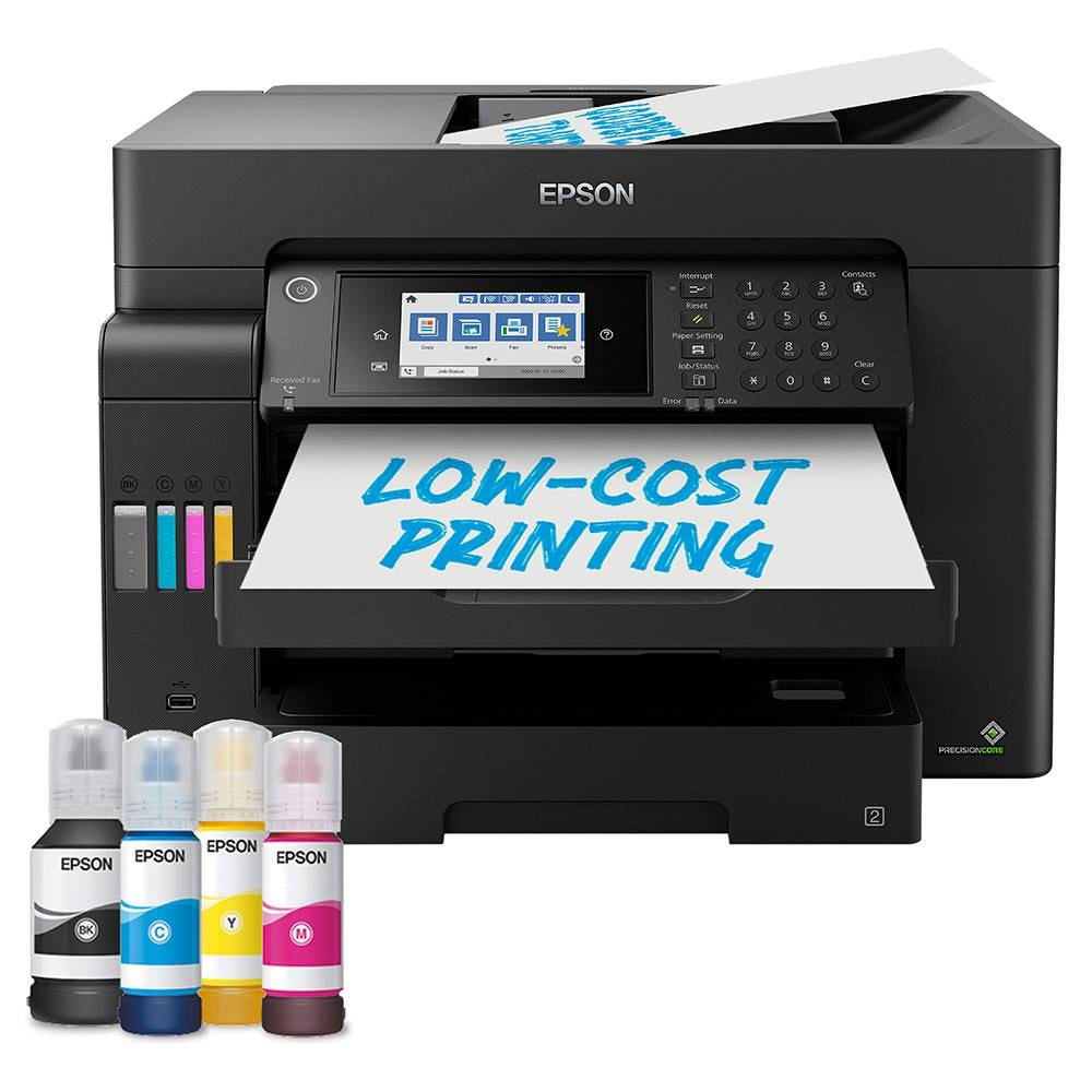 Impressora Jato de Tinta Epson EcoTank ET-16605 (A3+) Multifunções (Impressão, Cópia, Digitalização, Fax), Duplex Auto, Wireless