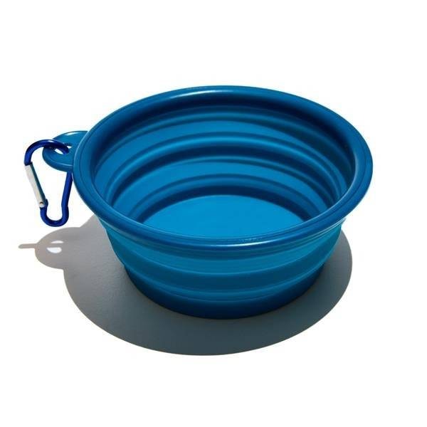 Bebedouro Dobravel para Cães Muitomas Azul