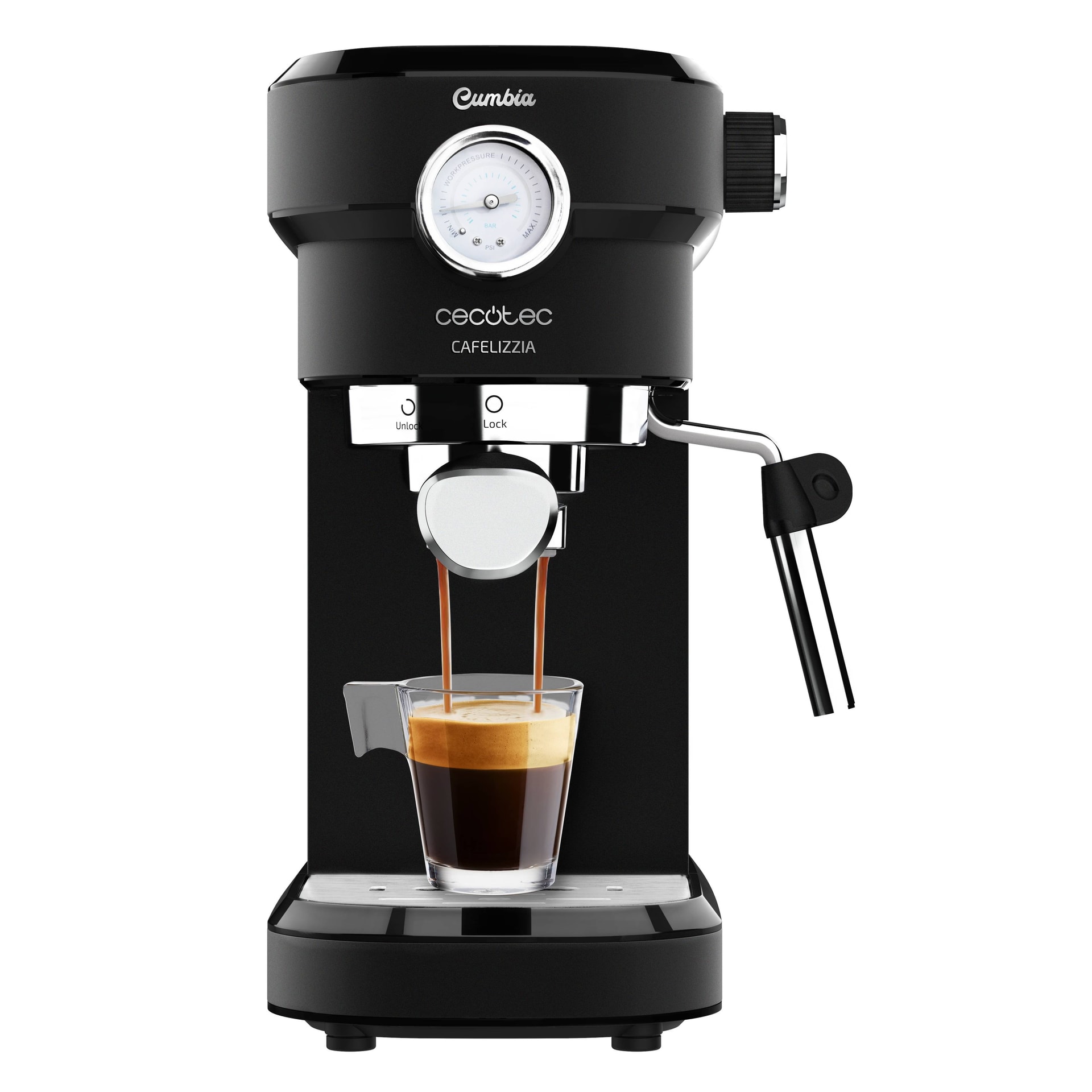 Máquina de Café Expresso Cecotec Cafelizzia 790 Black Pro 1350W 20 Bares