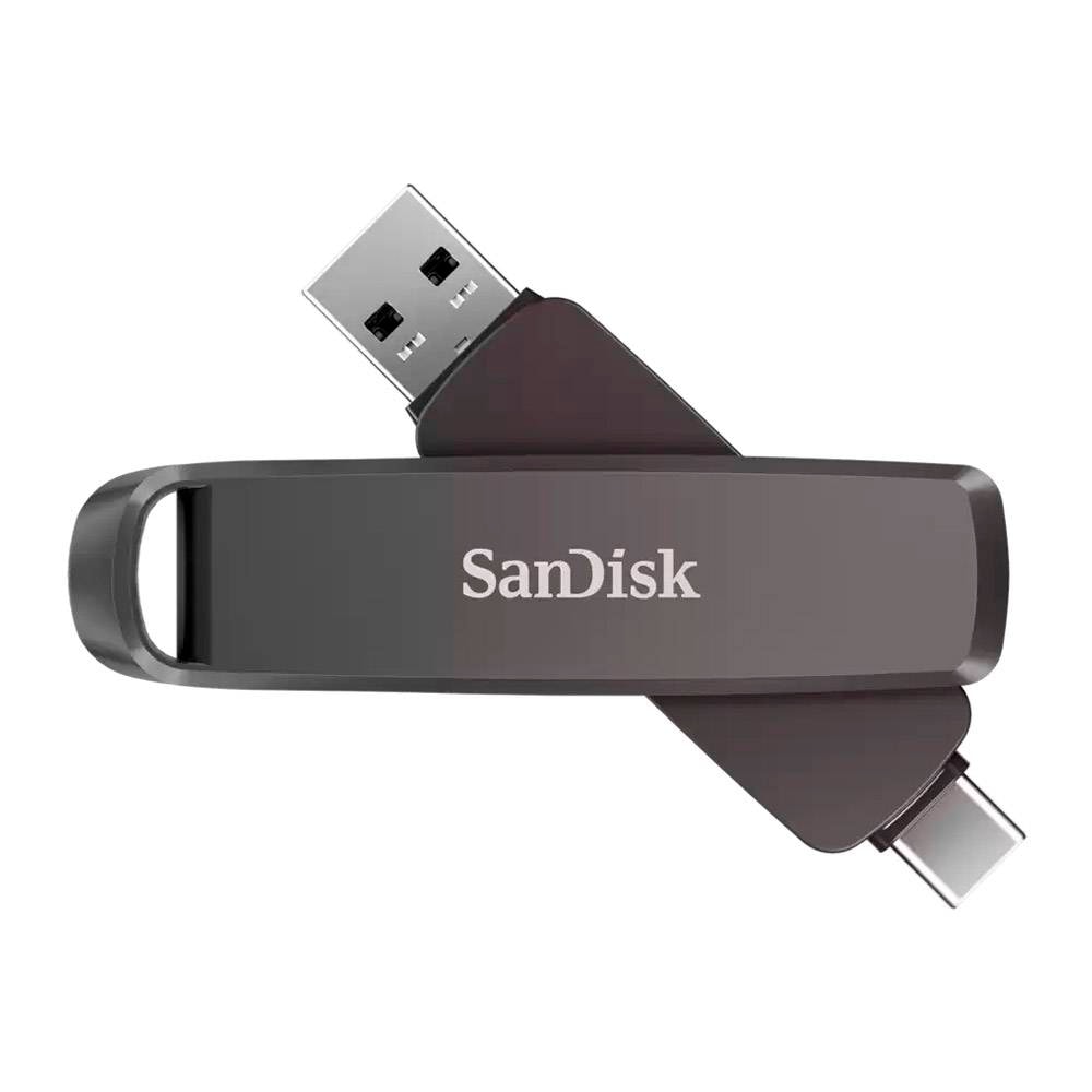 Pen Drive SANDISK Extreme PRO Dual Drive 512GB USB 3.2 Gen 2 Type-C/Type-A Preta