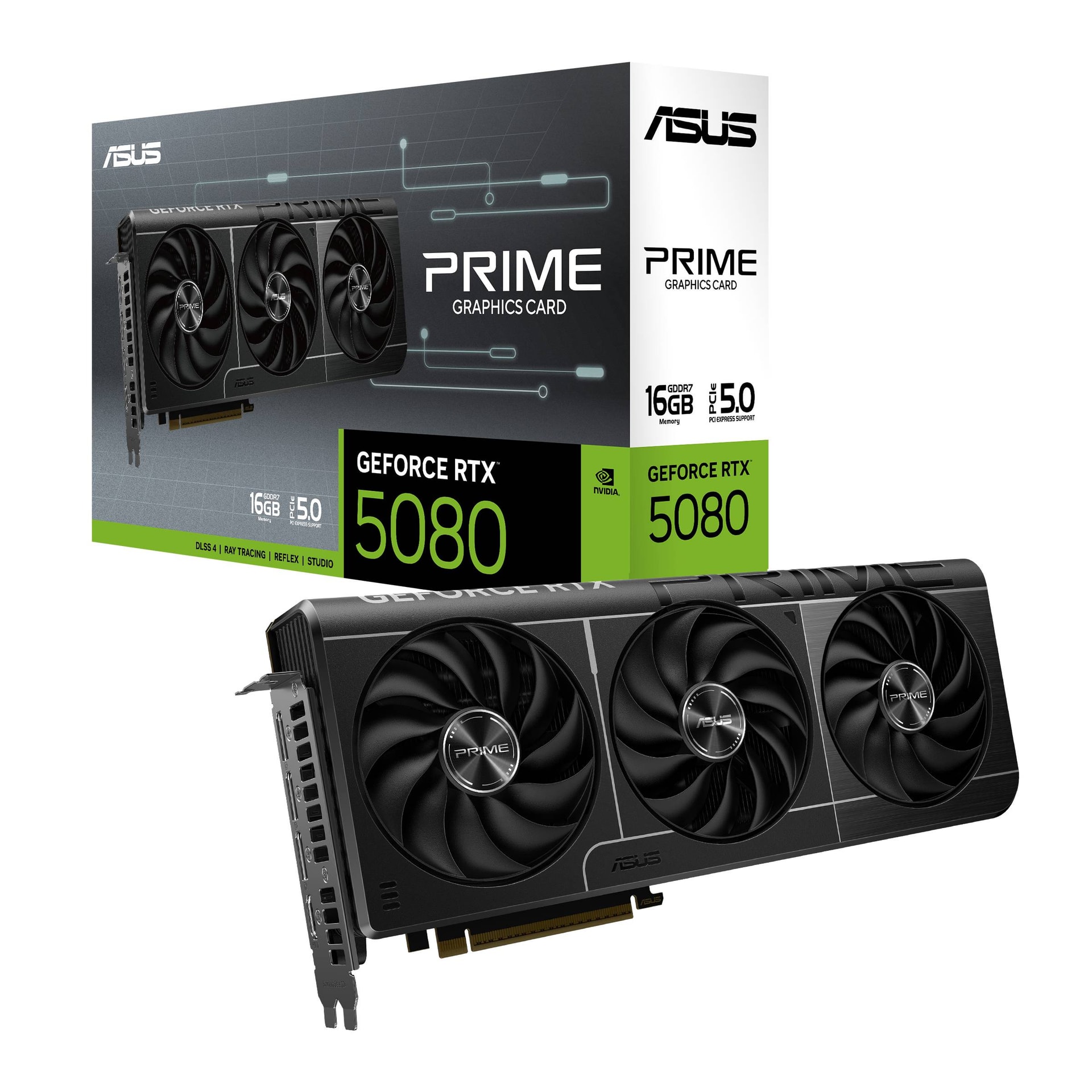 Placa Gráfica Asus NVIDIA GeForce RTX 5080 "Blackwell" Prime 16GB GDDR7 DLSS4