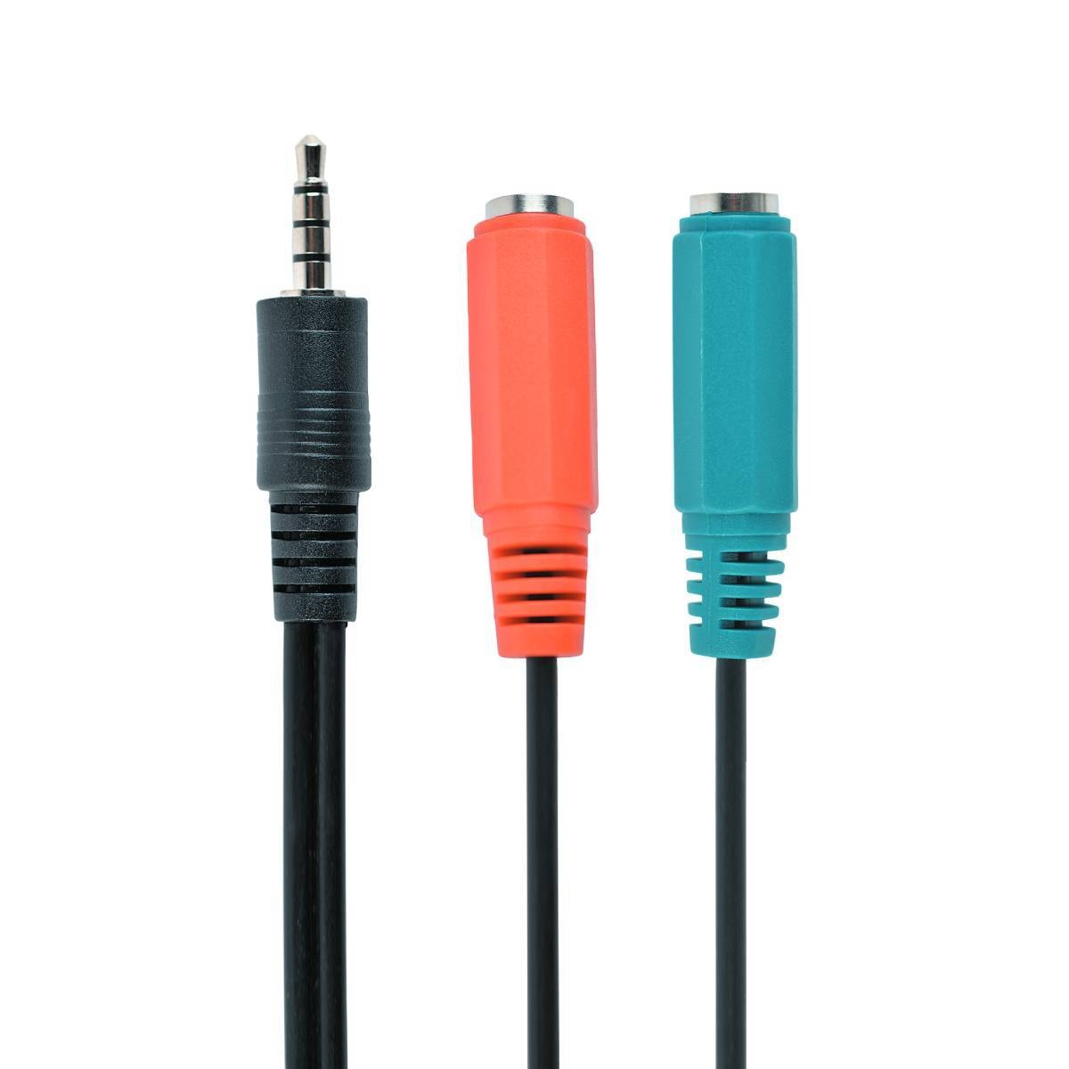 Cabo Gembird Jack 3.5mm p/ 2xJack  F c/ micro 0.2m