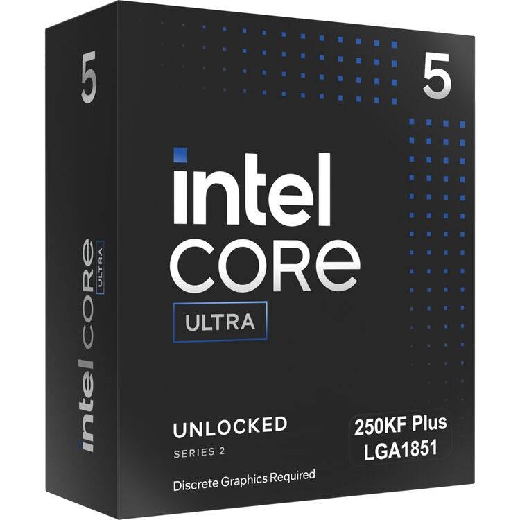 Processador Intel Core Ultra 5 250KF Plus (Series 2) "Arrow Lake Refresh" 18-Core 3.3GHz c/Turbo 5.3GHz 30MB Cache Skt1851