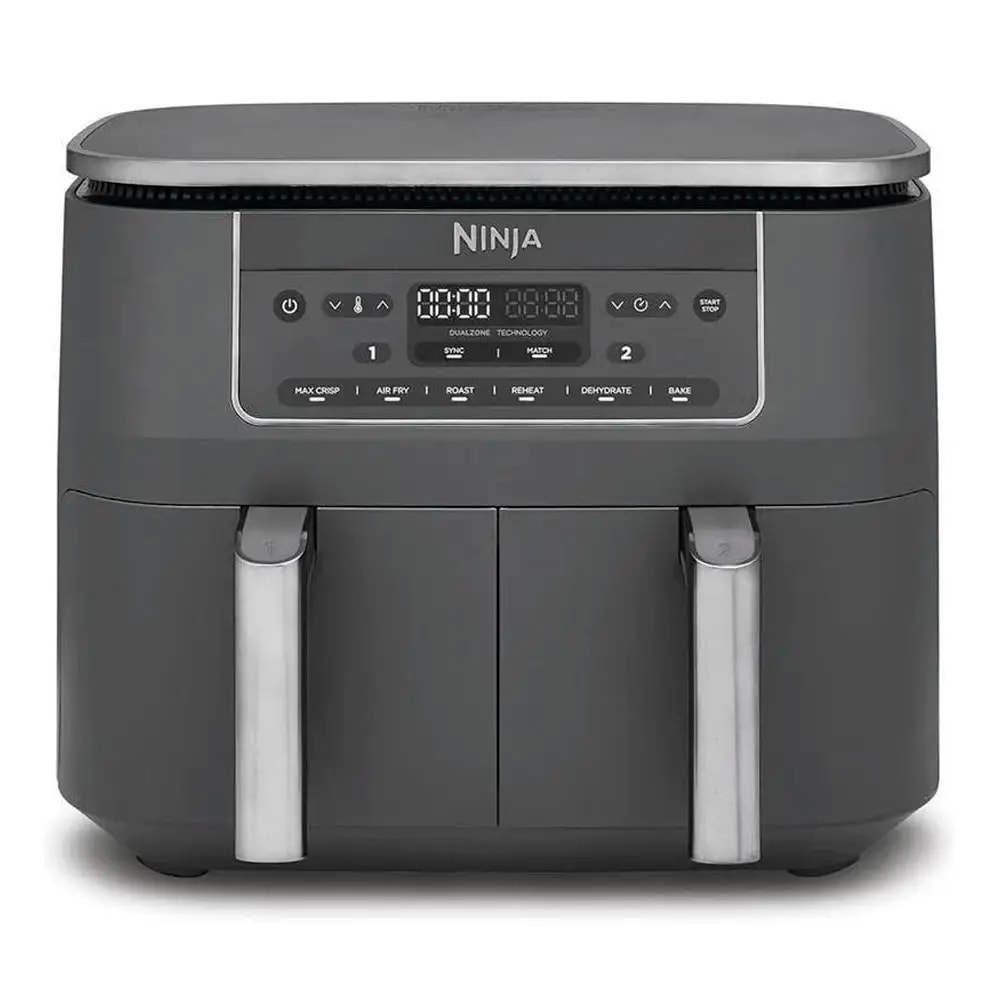 Fritadeira Air Fryer (Sem Óleo) Ninja DZ300EU Dual Zone 7.6L 2400W Cinzenta