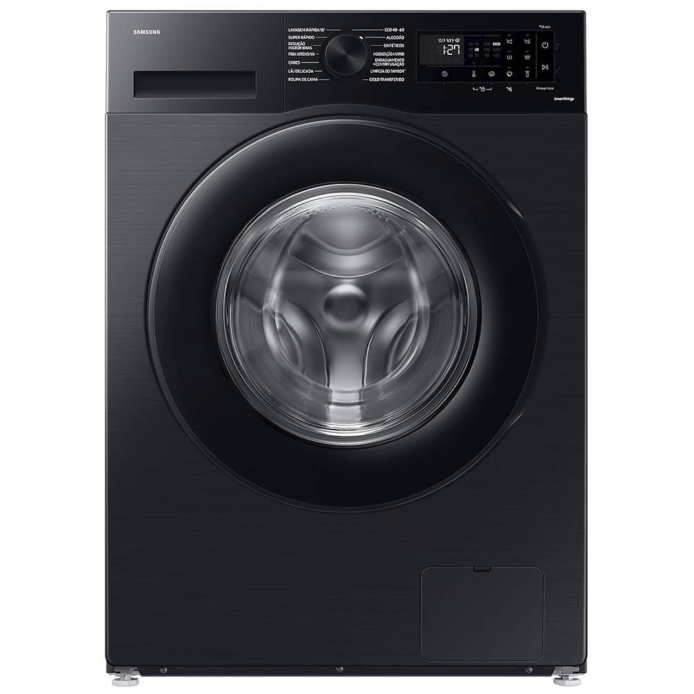 Máquina de Lavar Roupa de Livre Instalação Samsung AI Eco Bubble WW11DG5B25AB 11kg 1400RPM A Preta