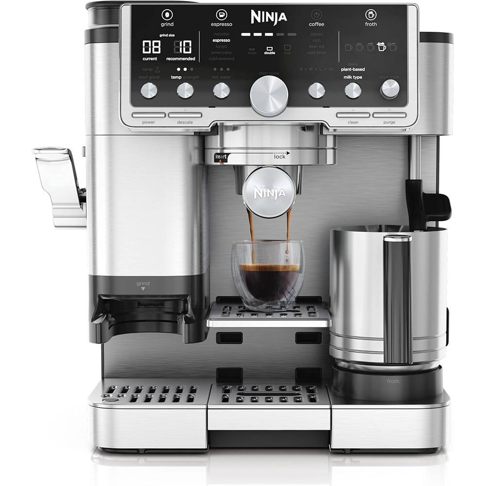 Máquina de Café Manual Ninja Luxe Café Pro Series 4-in-1 Preta/Aço Inoxidável