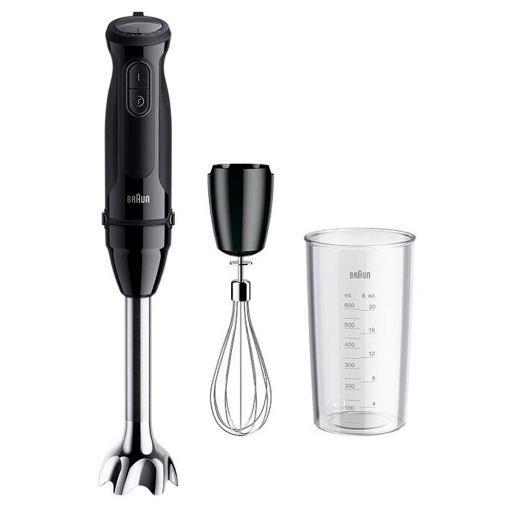 Varinha Mágica Braun MQ50051M 1000W 350ml Preta + Copo Medidor + Batedor de Claras