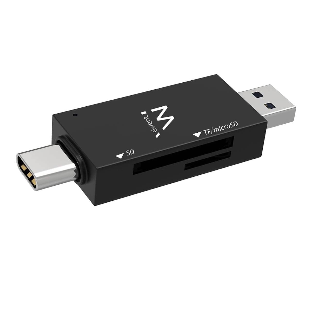 Leitor de Cartões de Memória Ewent EW1075 USB 3.1 Gen1 (USB 3.0) Preto