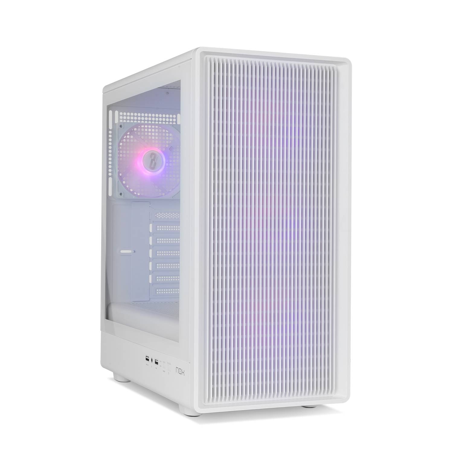 Caixa ATX Nox Infinity Iota ARGB Mesh Tempered Glass Branca