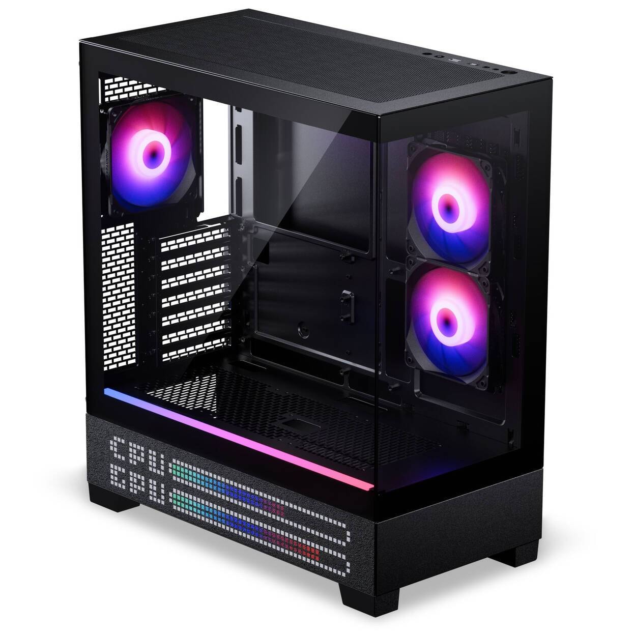 Caixa Extended-ATX Phanteks XT View Matrix D-RGB Tempered Glass Preta