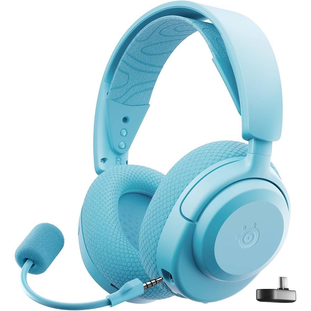 Headset Steelseries Arctis Nova 3P Wireless Multi-Platform Gaming 2.4GHz/Bluetooth for Playstation/PC/Switch/Mobile Aqua