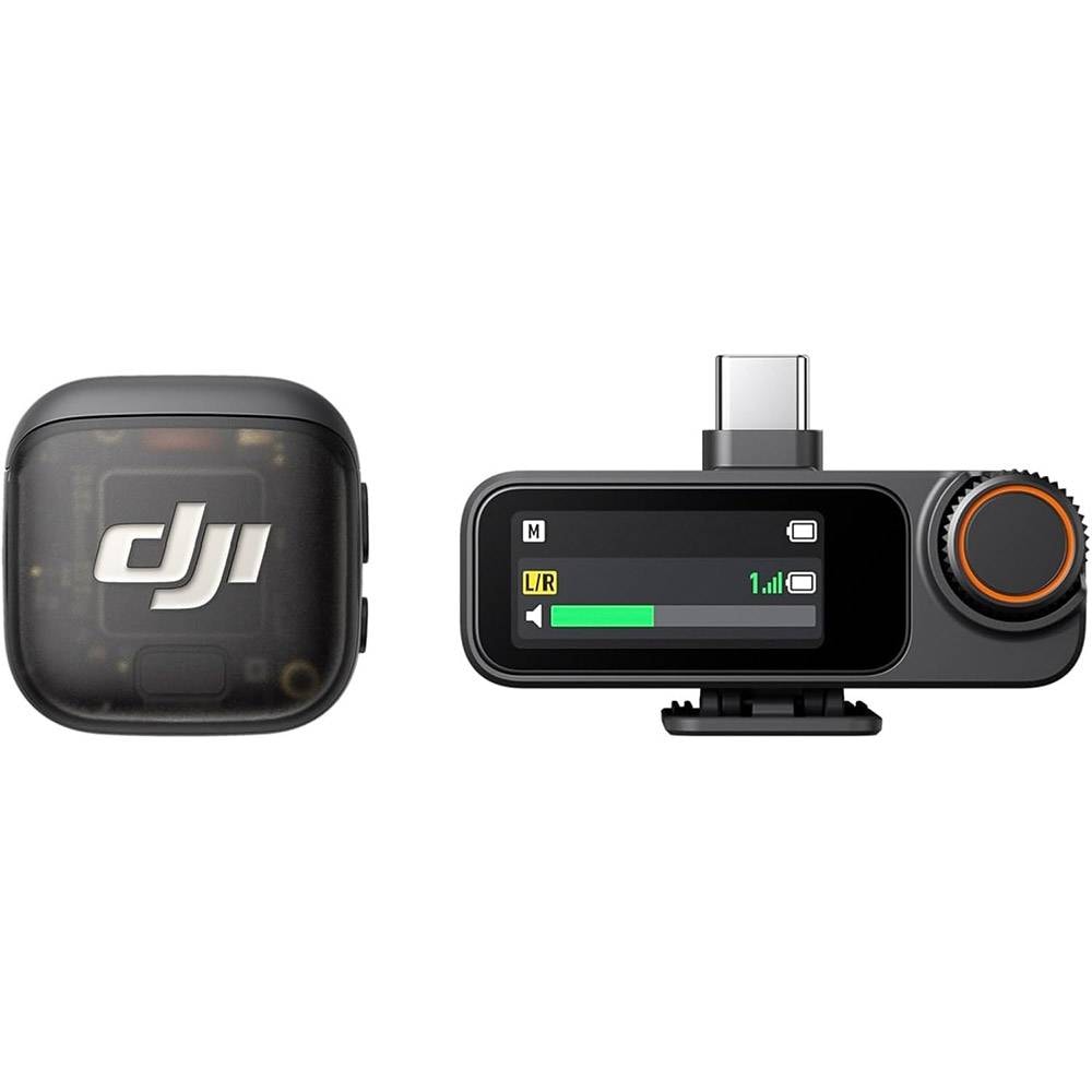 Microfone de Lapela DJI Mic 3 (1 TX + 1RX) Bluetooth Preto