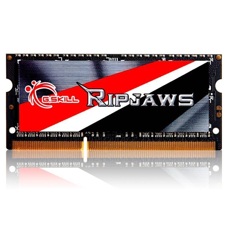 Memória RAM SO-DIMM G.SKill Ripjaws 8GB (1x8GB) DDR3L-1600Mhz CL11 (11-11-11) 1.35V Preta