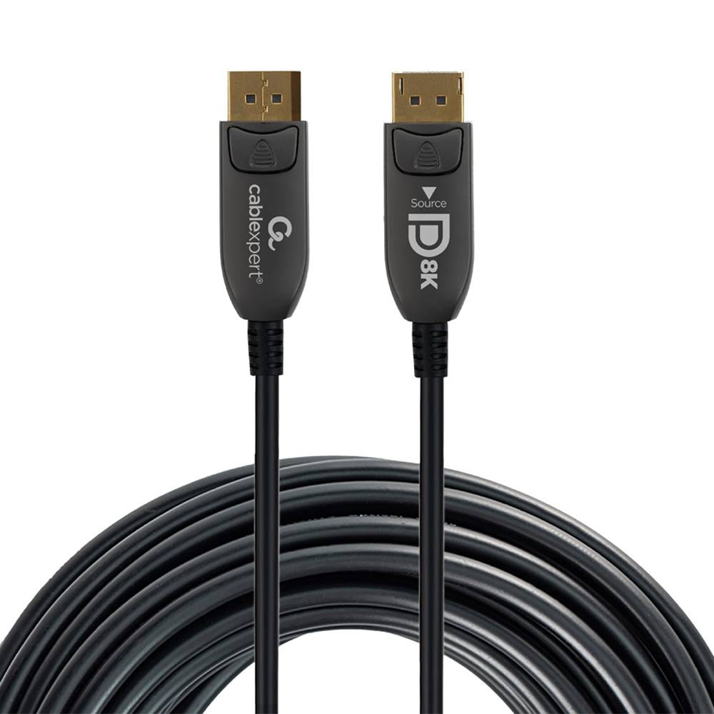 Cabo Ótico Ativo DisplayPort 1.4 Gembird CC-DP8K-AOC-30M AOC Premium Series 8K 60Hz 30m Preto