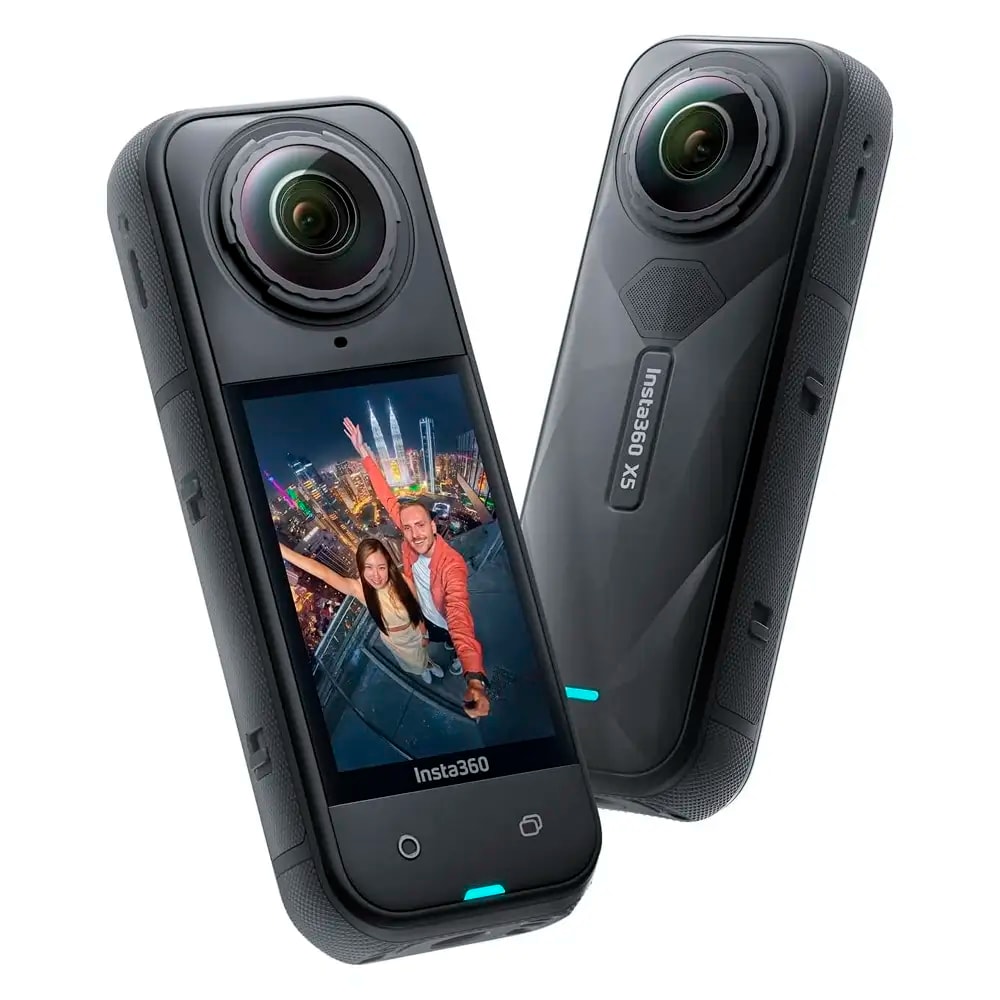 Câmara Action Cam Insta360 X5 | Vídeo 8K 30FPS | Fotografia 72MP | Wi-Fi 5 | Bluetooth 5.2 | Midnight Black (Standard Bundle)
