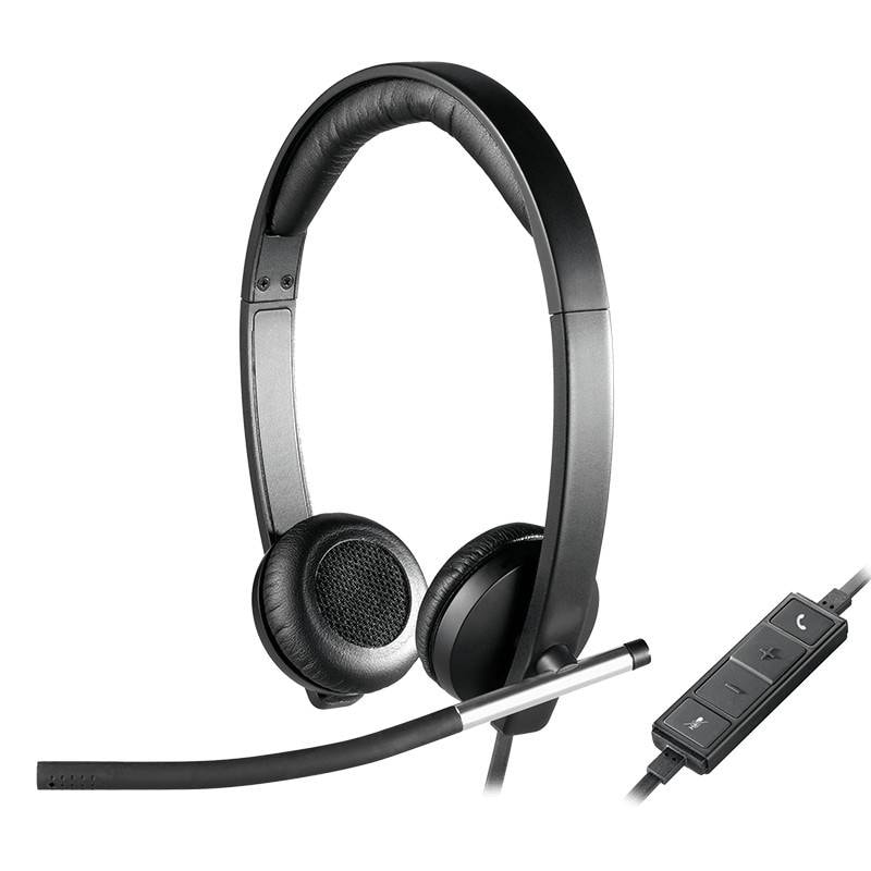 Headset Logitech H650e Stereo USB Preto
