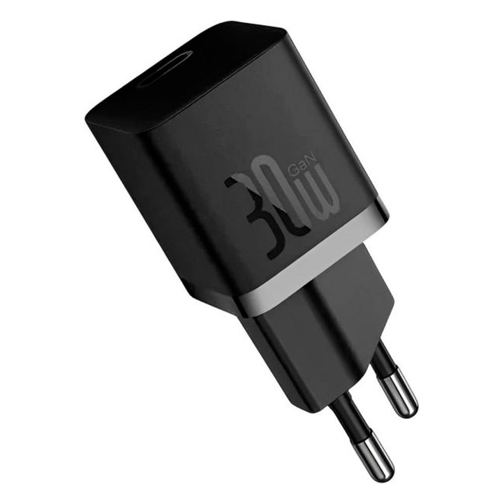 Carregador Baseus GaN5 Fast Charger (Mini) 1C 30W USB-C Cluster Black