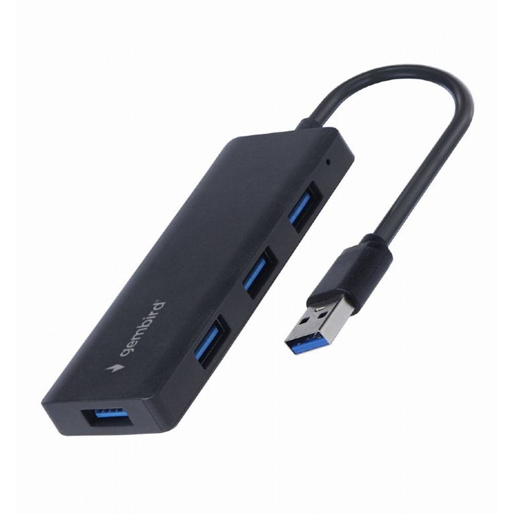 Hub Gembird UHB-U3P4-03 4 Portas USB-A 3.1 Preto