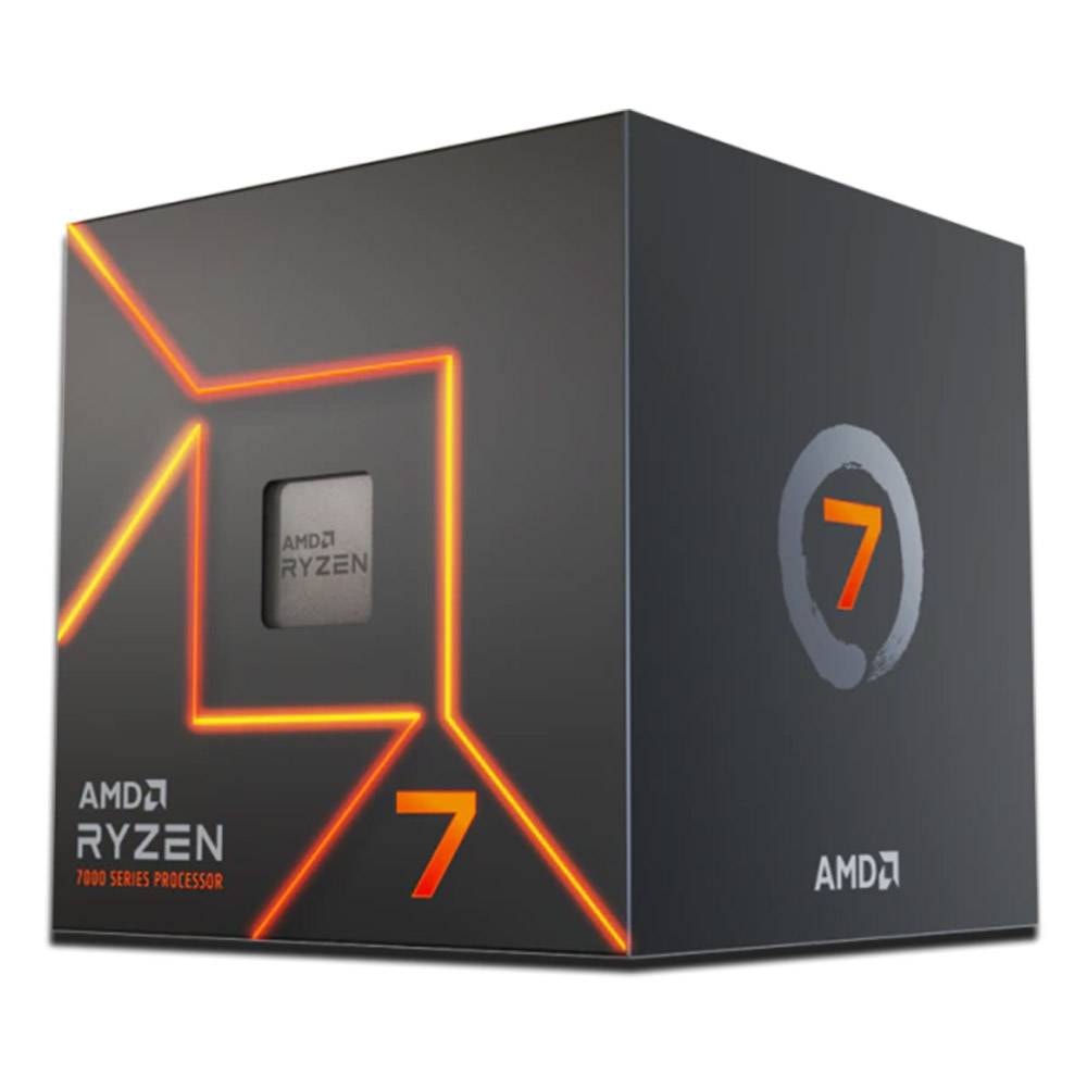 Processador AMD Ryzen 7 7700 "Zen 4" 8-Core 3.8GHz c/ Turbo 5.3GHz 40MB Cache SktAM5