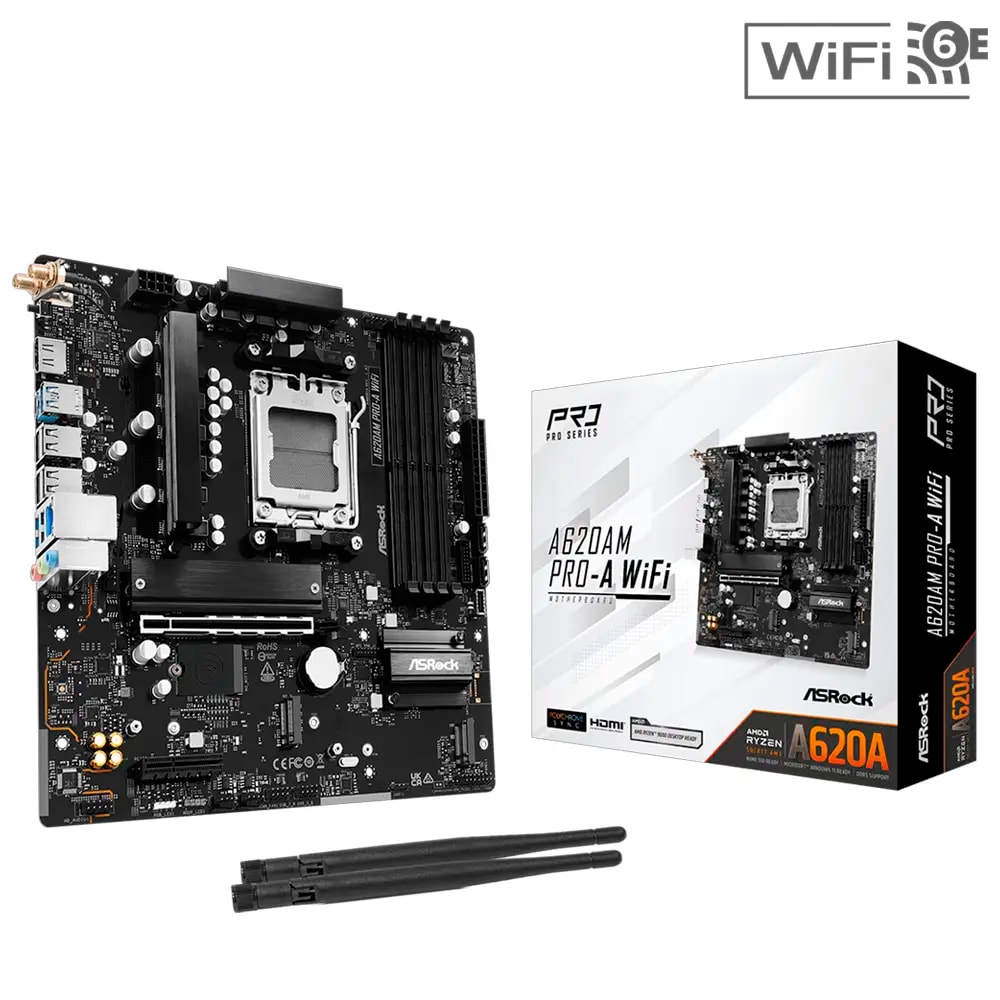 Motherboard Micro-ATX ASRock A620AM Pro-A WiFi SktAM5
