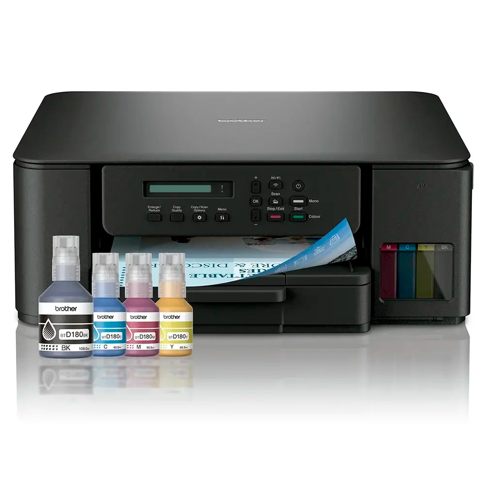 Impressora Jato de Tinta Brother Tankbenefit DCP-T580DW Multifunções (Impressão, Cópia, Digitalização), Duplex Auto, Wireless