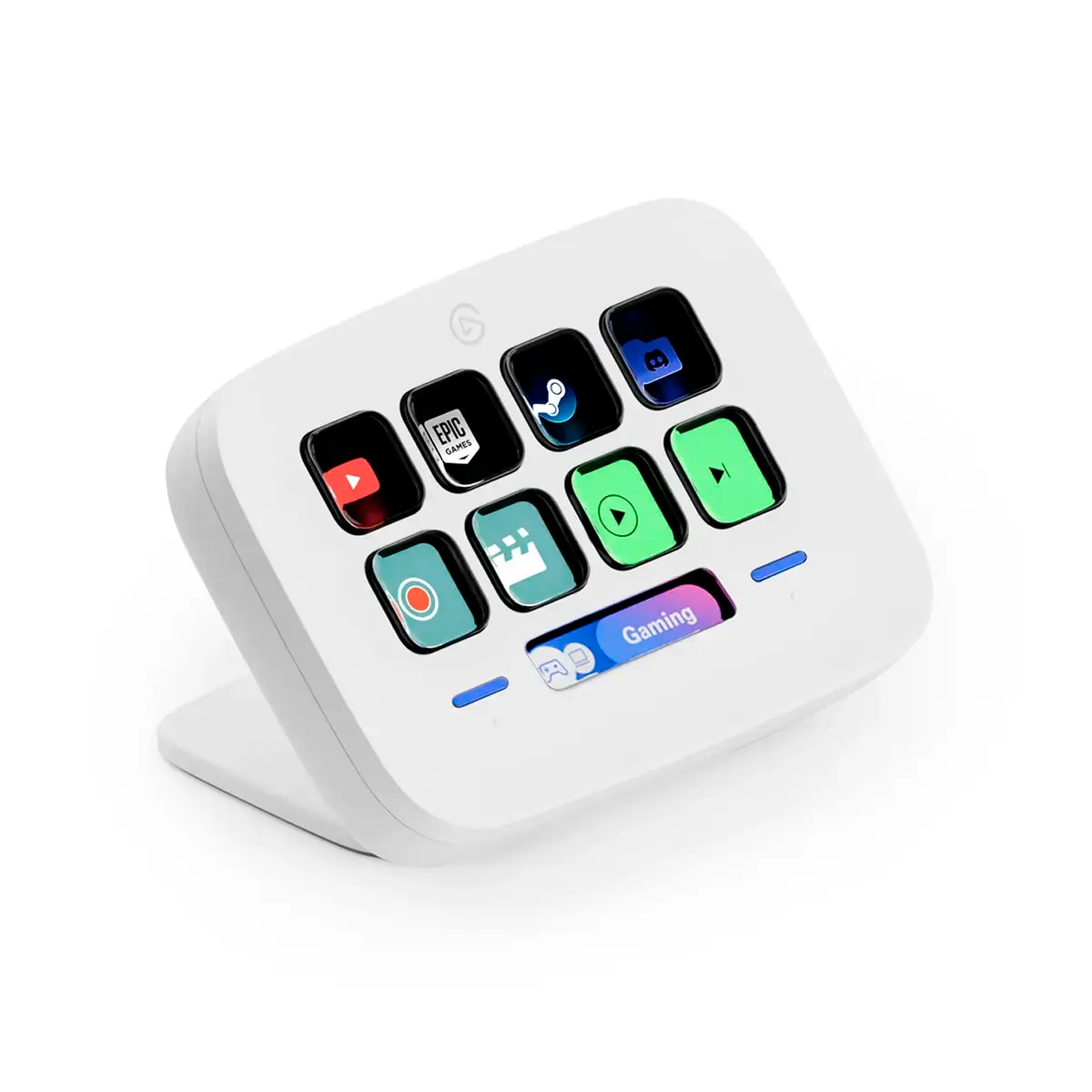 Control Deck Elgato Stream Deck Neo | 8 Teclas Personalizáveis | Faixa Touch LCD | USB 2.0 Type-A | Windows e Mac | Branco
