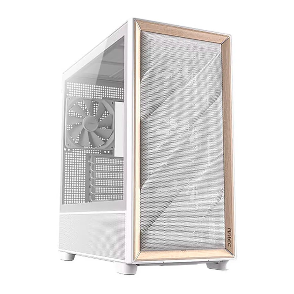 Caixa Extended-ATX Antec Flux White Mid Tower Tempered Glass Branca