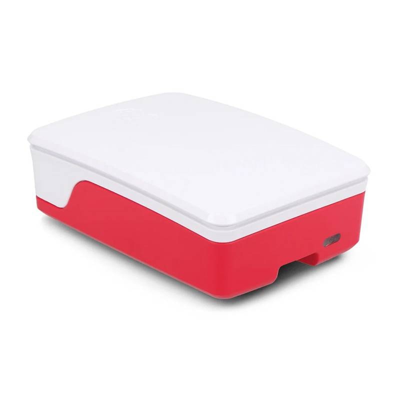 Caixa Oficial Raspberry Pi para Raspberry Pi 5 Branca/Vermelha (SC1159)
