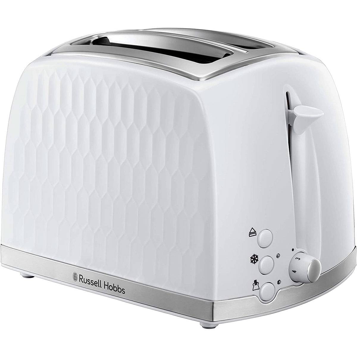Torradeira Russell Hobbs Honeycomb White 2 Fatias 850W Branco