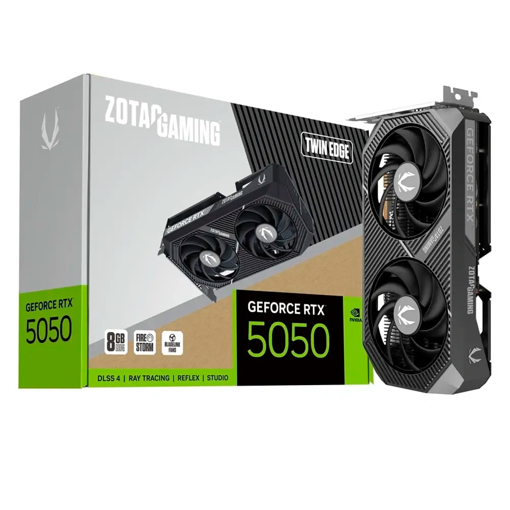 Placa Gráfica Zotac Gaming NVIDIA GeForce RTX 5050 "Blackwell" Twin Edge 8GB GDDR6 DLSS4