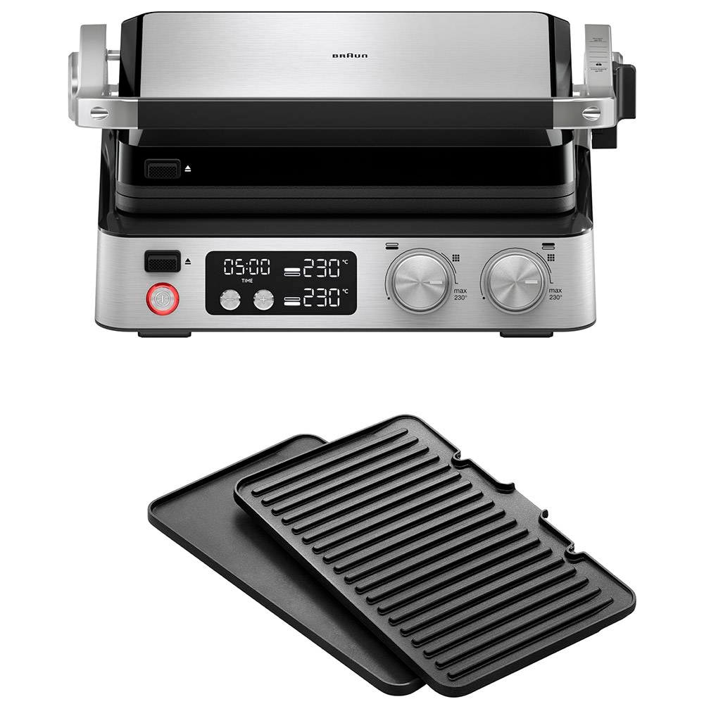 Grelhador Braun MultiGrill 7 CG 7040 2000W Preto/Aço Inoxidável