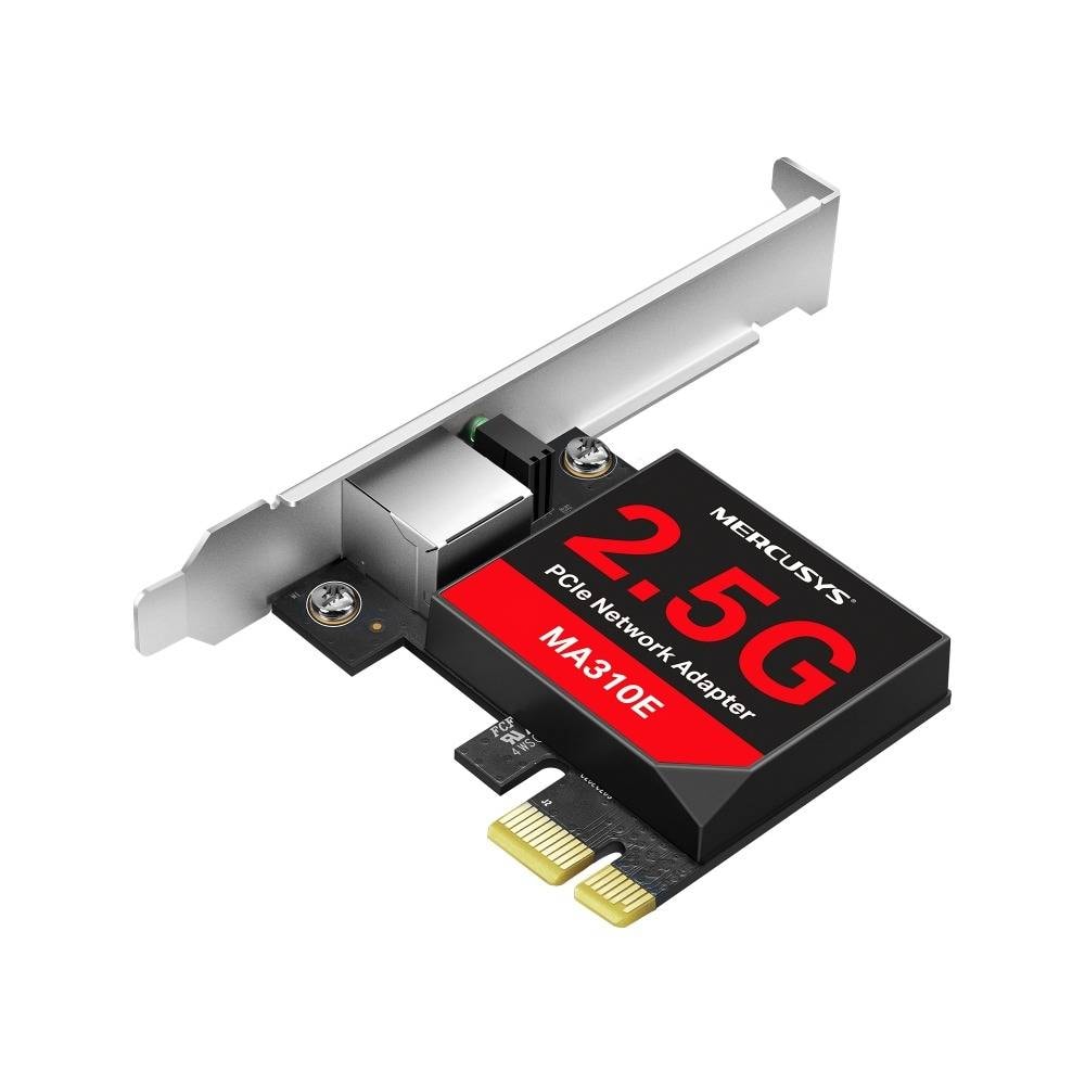 Placa de Rede PCIe Mercusys MA310E para RJ45 2.5GbE