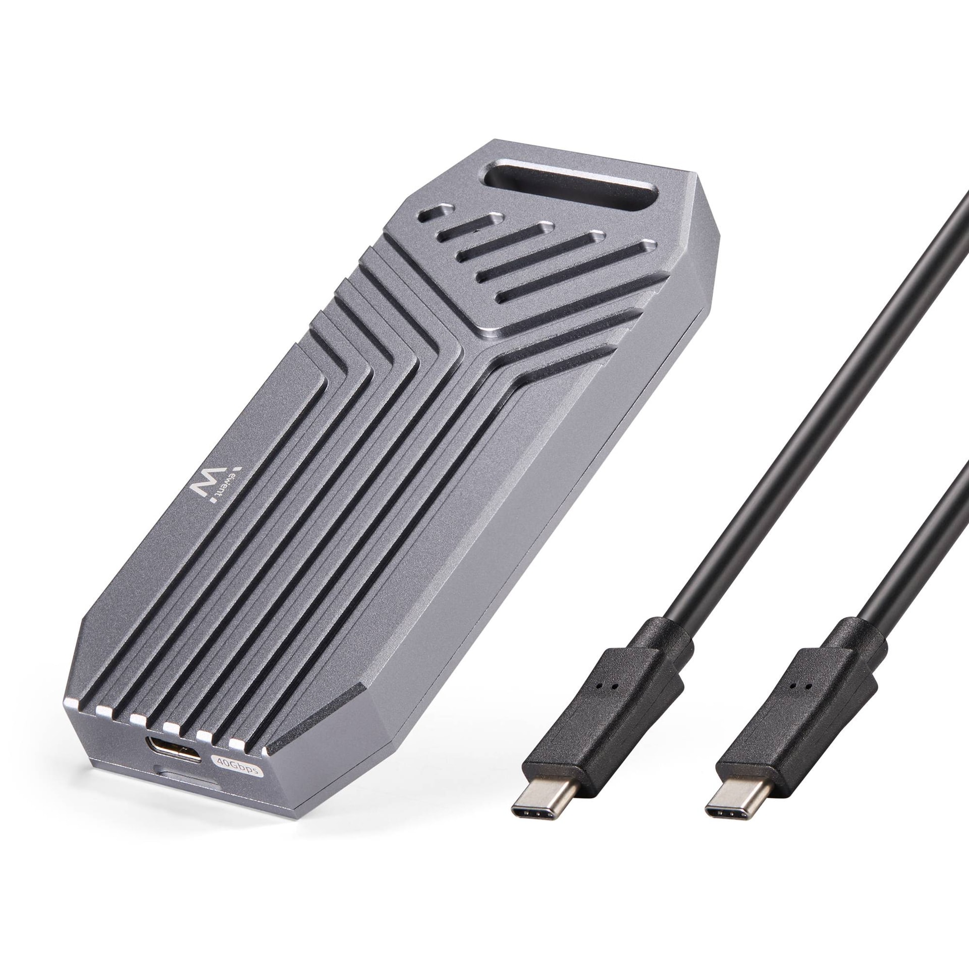 Caixa Externa M.2 Ewent EW7062 NVMe/PCIe USB-C 4 Cinza Screwless