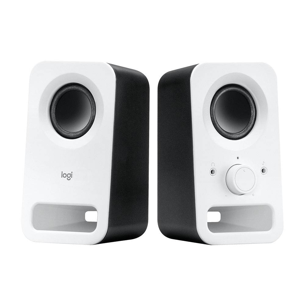 Colunas Logitech Z150 Compact Stereo 2.0 6W Peak / 3W RMS Brancas