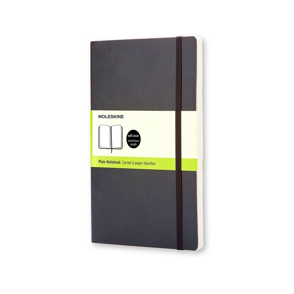 Caderno de Bolso Liso Moleskine Soft Preto