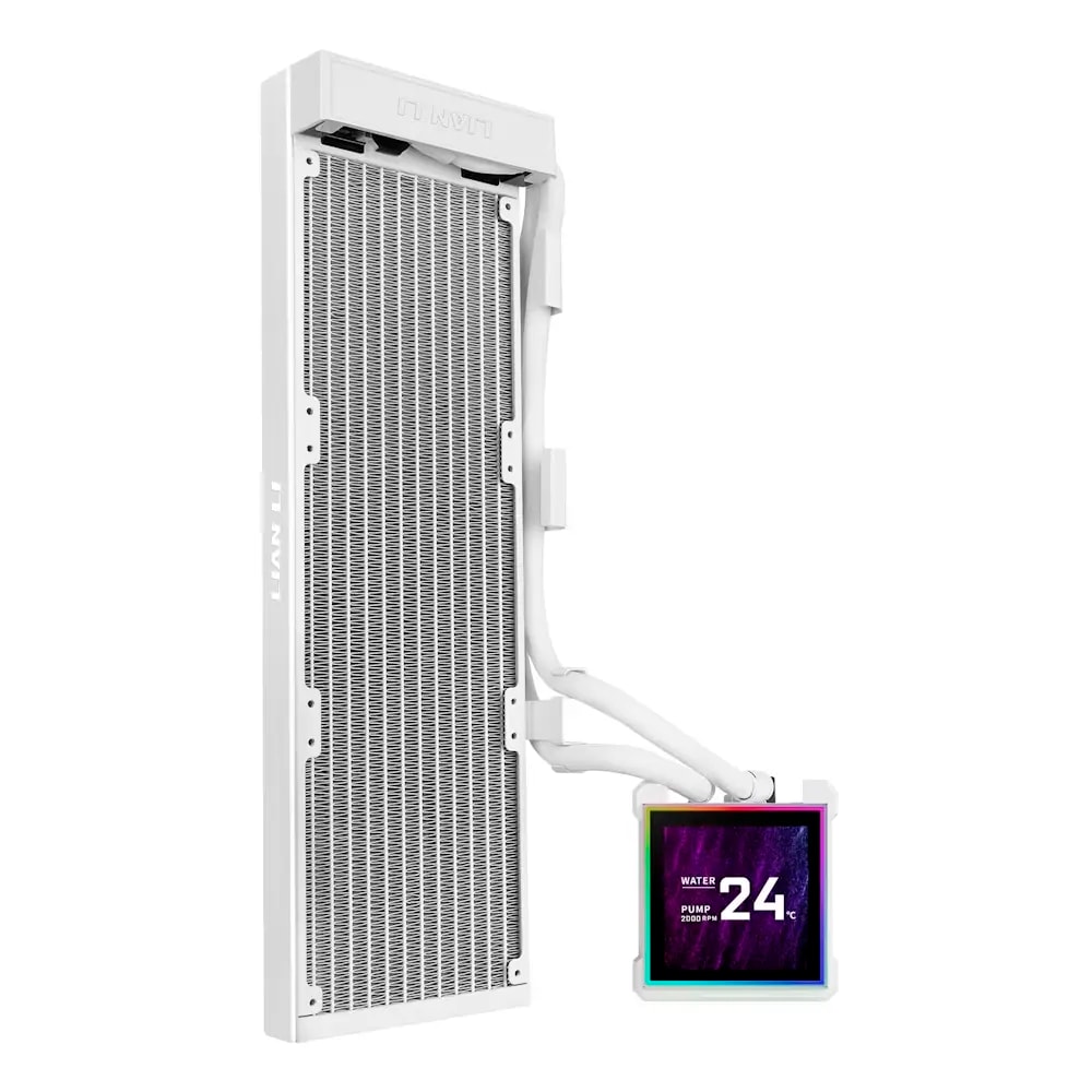 Water Cooler CPU Lian Li HydroShift II LCD-S 360 RGB All-In-One 360mm Branco (Sem Ventoinhas)