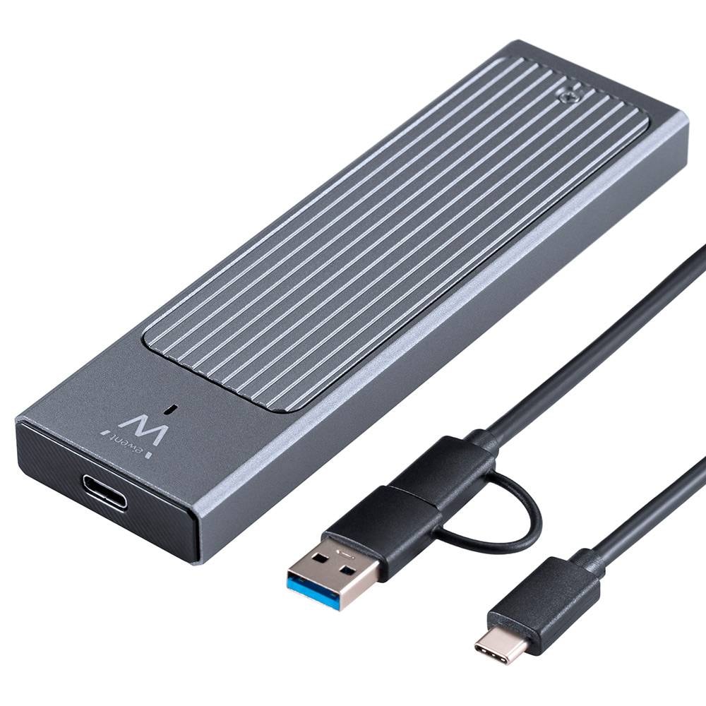 Caixa Externa M.2 Ewent EW7022 USB-C 3.2 Gen2 NVMe Cinza