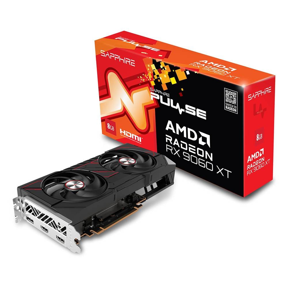 Placa Gráfica Sapphire AMD Radeon RX 9060 XT "RDNA 4" Pulse 8GB GDDR6